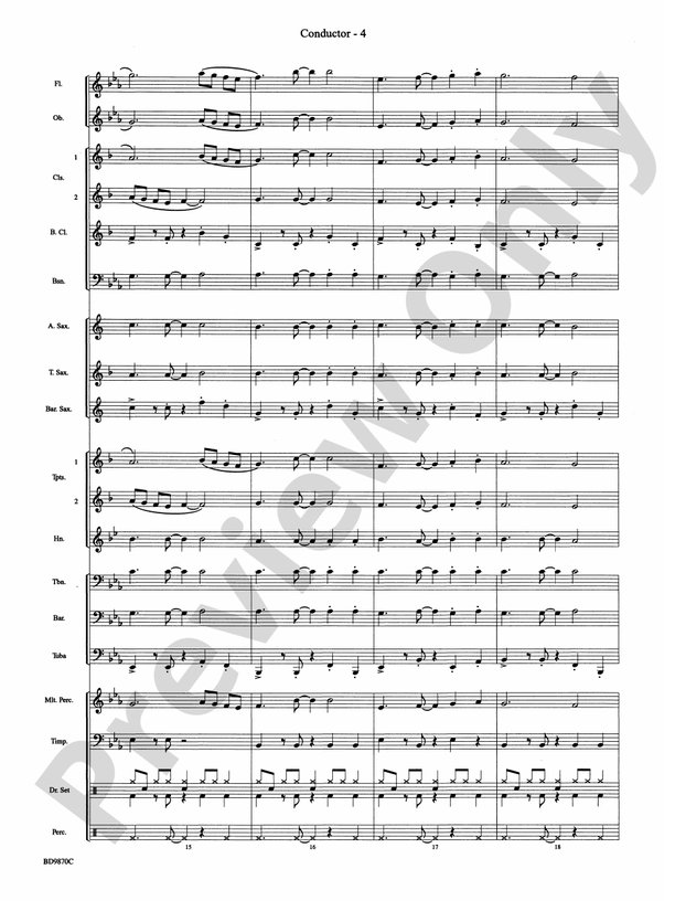 Christmas a la Big Band - Concert Band Conductor Score & Parts (Digital Download)