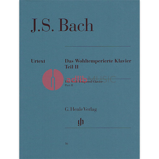 Well-Tempered Clavier Part II - Piano Solo by Bach Henle HN16