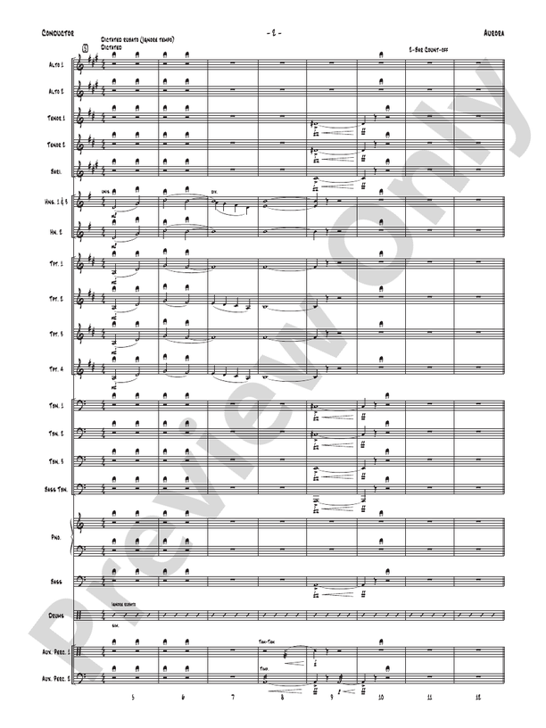 Aurora - Jazz Ensemble Conductor Score & Parts(Digital Download)