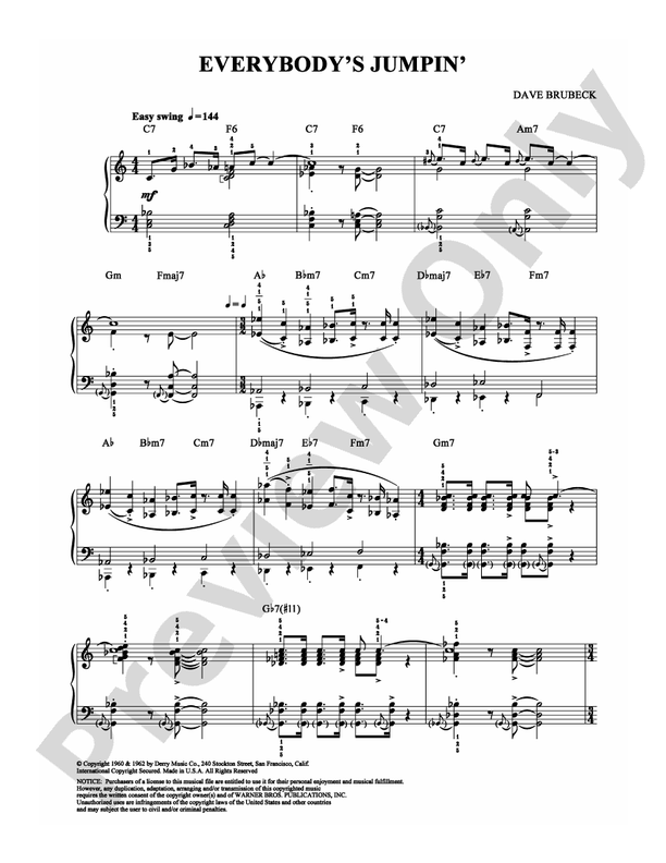 Everybody's Jumpin' - Piano (Digital Download)