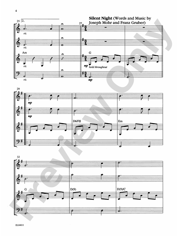 21st Century Guitar Ensemble Series: Christmas Medley - Guitar (Digital Download)