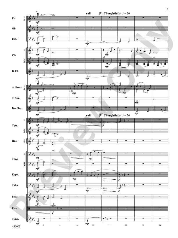 With Every Sunrise - Concert Band Conductor Score & Parts (Digital Download)