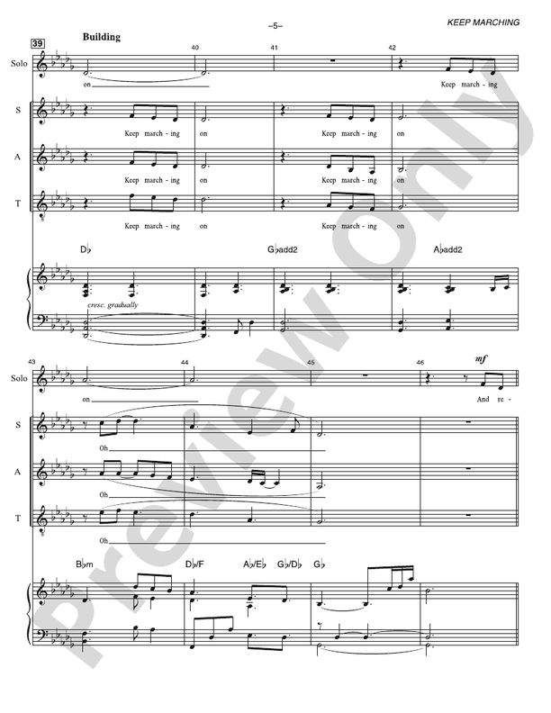 Keep Marching - SAT Choral Octavo (Digital Download)