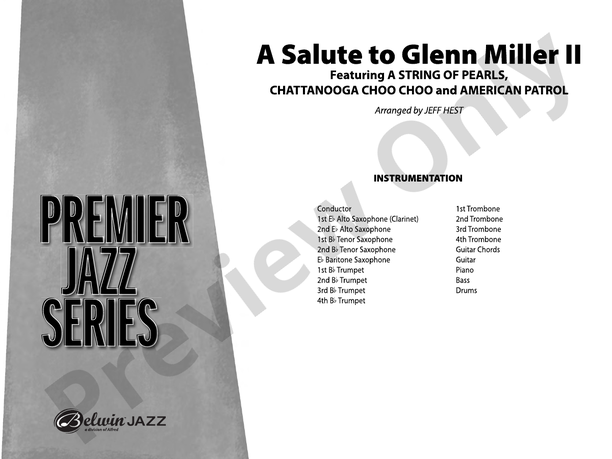 A Salute to Glenn Miller II - Jazz Ensemble Conductor Score & Parts (Digital Download)