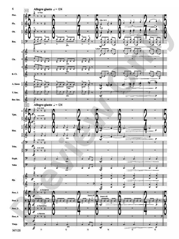 Gloria - Concert Band Conductor Score & Parts (Digital Download)
