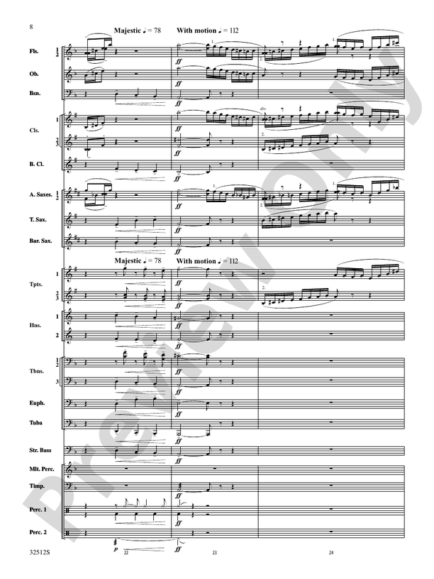 Toccata and Fugue in D Minor - Concert Band Conductor Score & Parts (Digital Download)