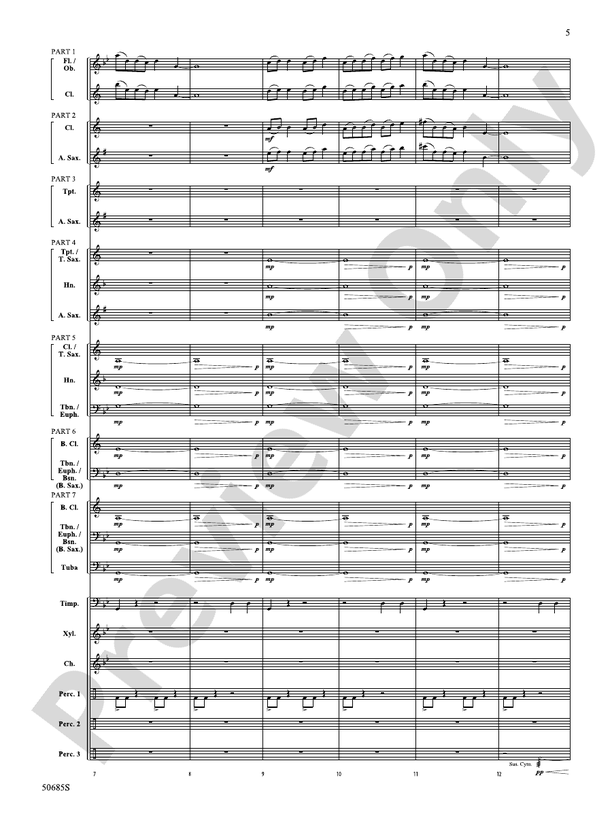 Forgotten Tales of the West - Concert Band Conductor Score & Parts (Digital Download)
