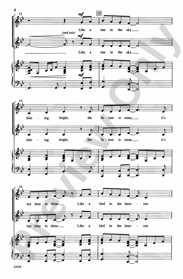 My Time to Shine – 2-Part Choral Octavo (Digital Download)