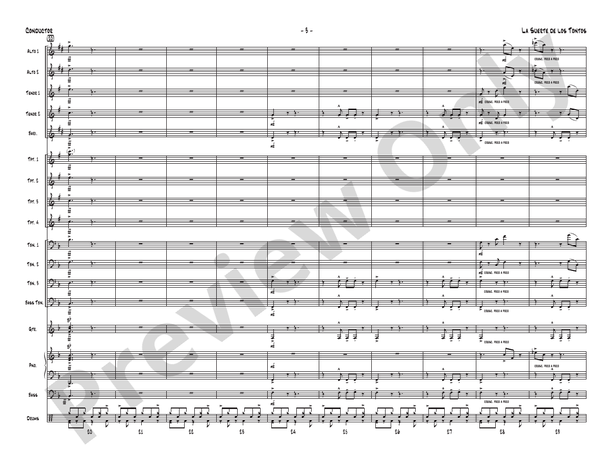 La Suerte de los Tontos – Jazz Ensemble Conductor Score & Parts (Digital Download)