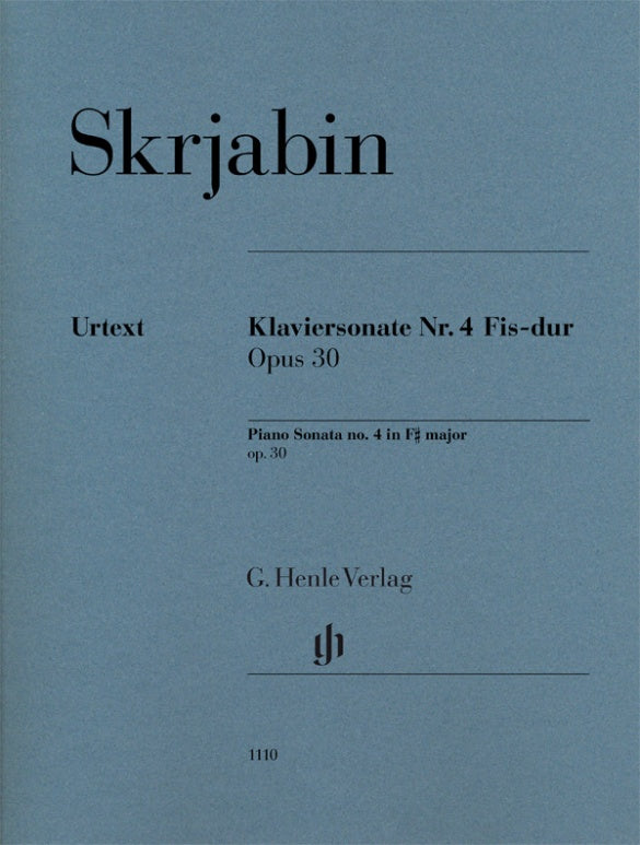 Scriabin - Sonata #4 F#Major Op30 - Piano Solo Henle HN1110