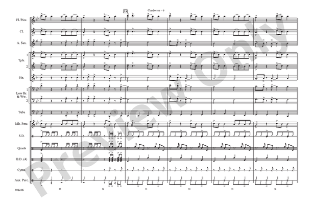Like Money – Marching Band Conductor Score & Parts (Digital Download)