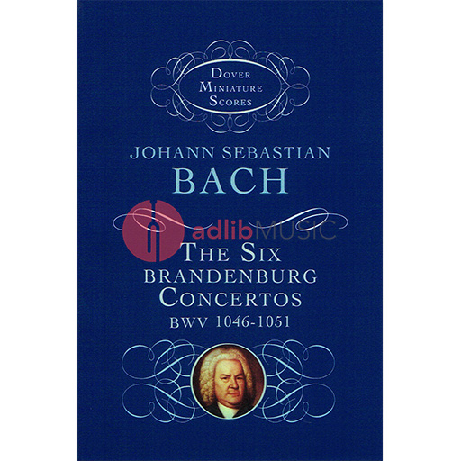 Bach - 6 Brandenburg Concertos BWV1046-1051 - Miniature/Study Score Dover D29795-0