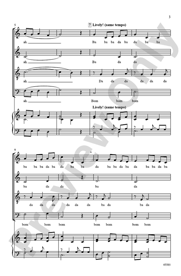 Minuet – SATB, Opt. a cappella Choral Octavo (Digital Download)