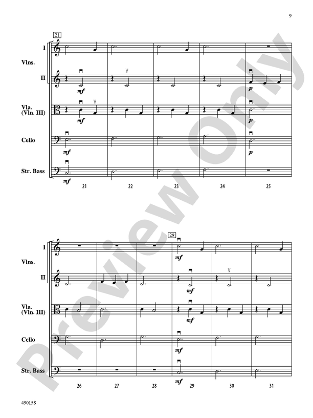 Petite Suite Francaise - String Orchestra Conductor Score & Parts (Digital Download)
