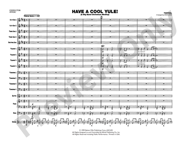 Have a Cool Yule - Jazz Ensemble Conductor Score & Parts (Digital Download)