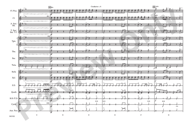 Prologue / Little Shop of Horrors – Marching Band Conductor Score & Parts (Digital Download)