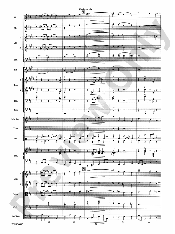 New York, New York, Theme from - Full Orchestra Conductor Score & Parts (Digital Download)