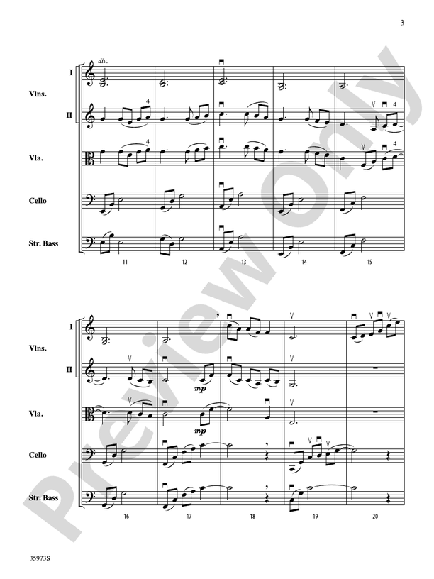 Éléganté – String Orchestra Conductor Score & Parts (Digital Download)
