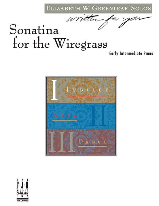Sonatina for the Wiregrass - Piano (Digital Download)