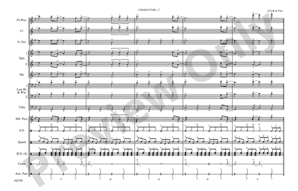 Live in the Moment – Marching Band Conductor Score & Parts (Digital Download)