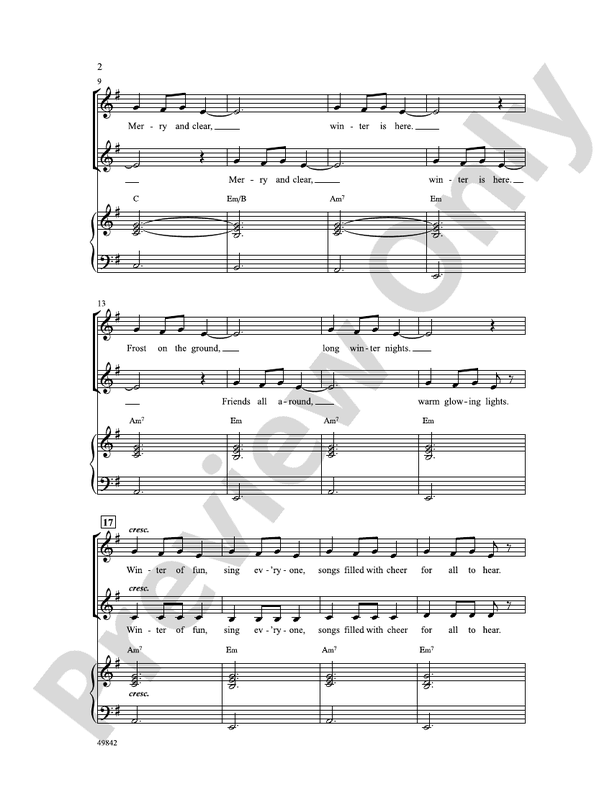 Winter Bells - 2 Part Treble Choral Octavo (Digital Download)