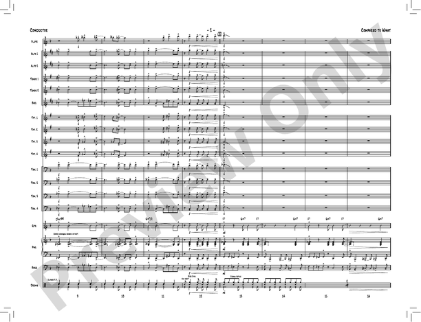 Compared to What – Jazz Ensemble Conductor Score & Parts (Digital Download)