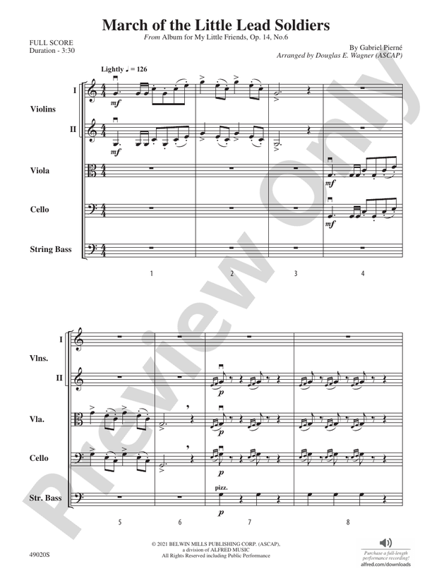 March of the Little Lead Soldiers - String Orchestra Conductor Score & Parts (Digital Download)