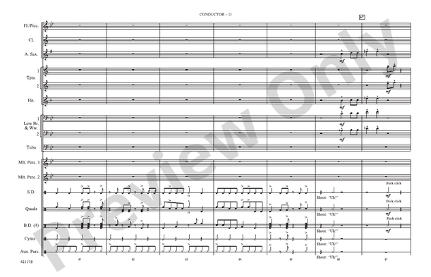 Down to the Nightclub / What Is Hip? – Marching Band Conductor Score & Parts (Digital Download)