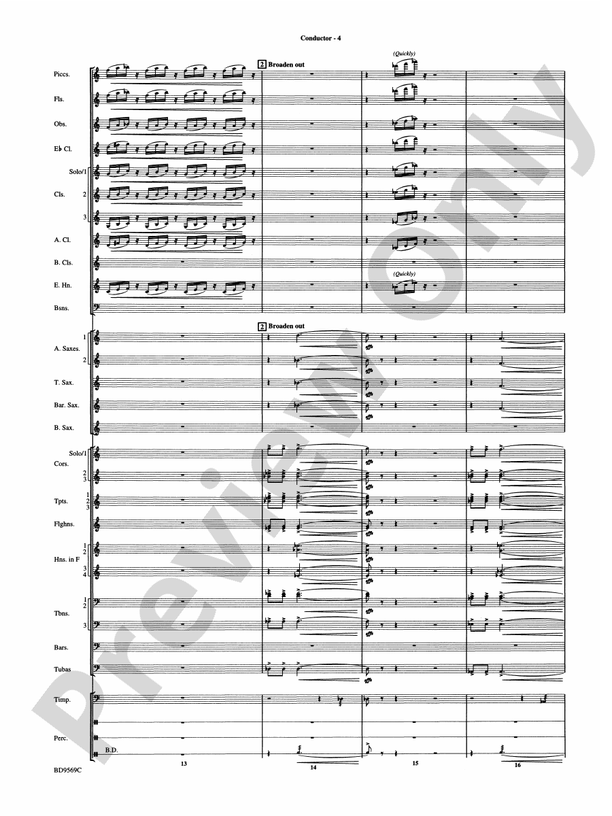 Jericho - Concert Band Conductor Score & Parts (Digital Download)