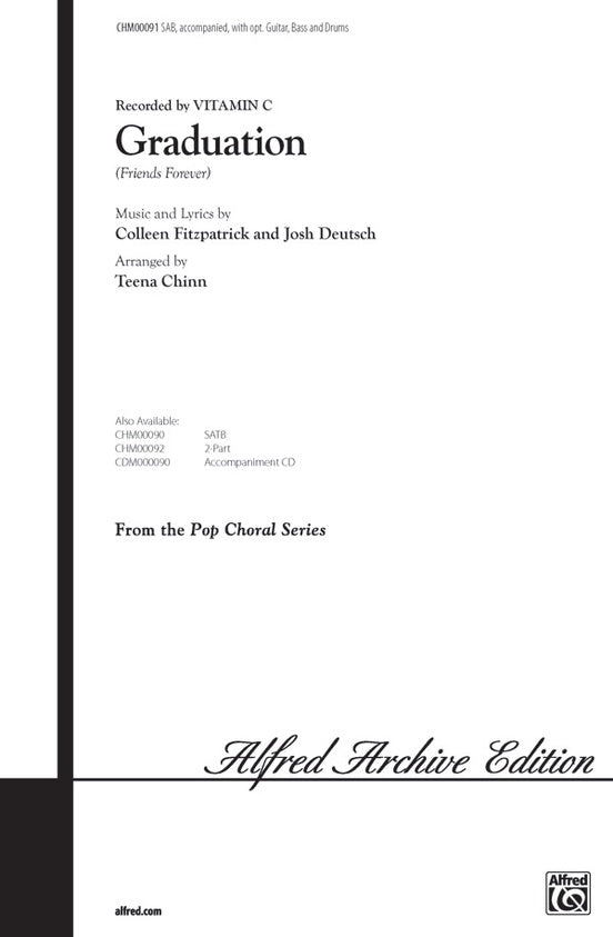 Graduation (Friends Forever) – SAB Choral Octavo (Digital Download)