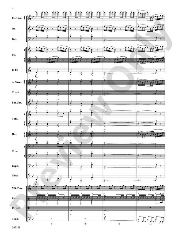 Proclamations - Concert Band Conductor Score & Parts (Digital Download)