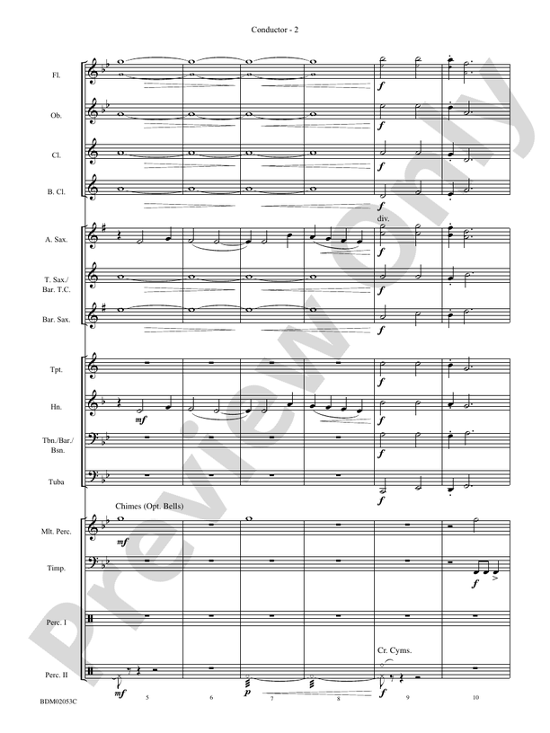 Dramatico - Concert Band Conductor Score & Parts (Digital Download)