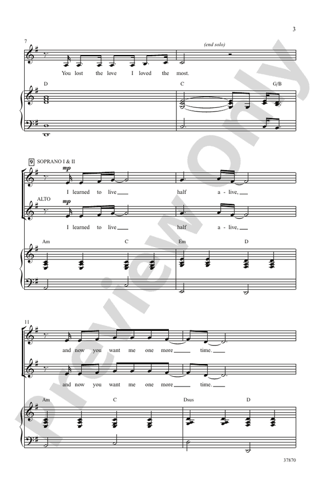 Jar of Hearts – SSA Choral Octavo (Digital Download)