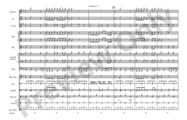 Fame – Marching Band Conductor Score & Parts (Digital Download)