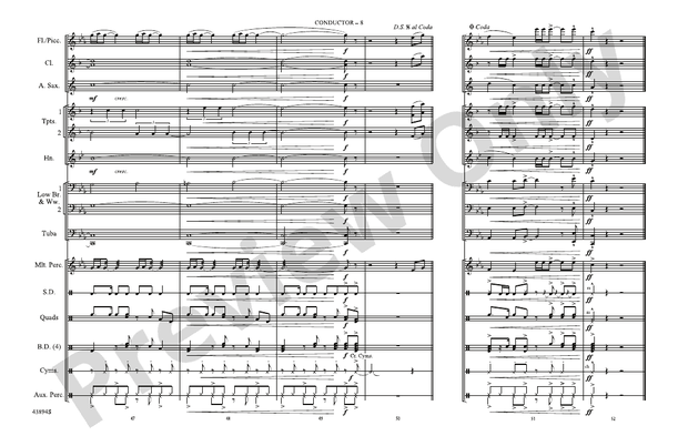 Am I Wrong – Marching Band Conductor Score & Parts (Digital Download)