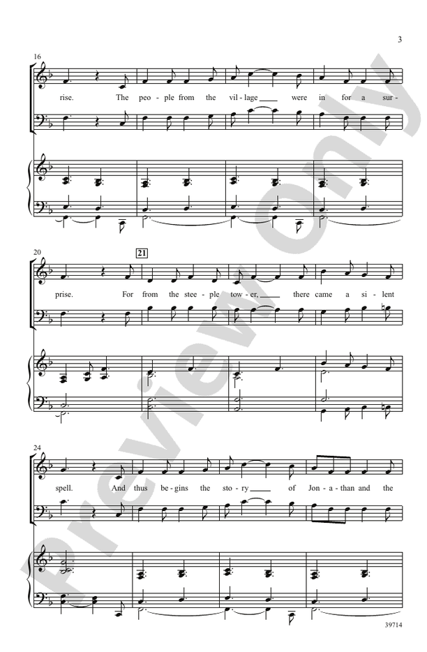 Jonathan's Bell Carol – 3 Part Mixed Choral Octavo (Digital Download)