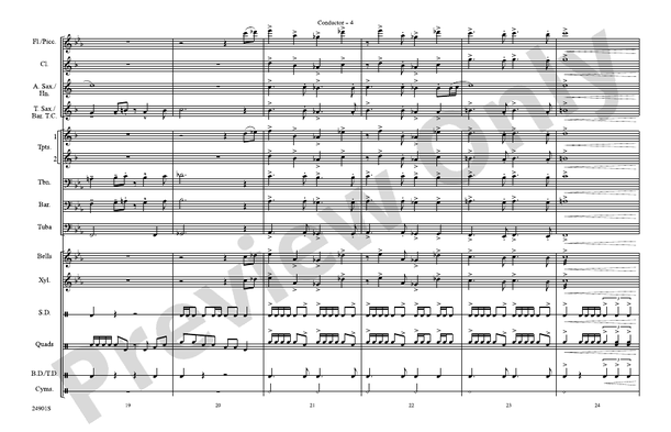Estancia – Marching Band Conductor Score & Parts (Digital Download)