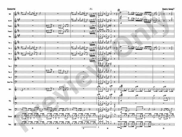 Howdiz Songo? - Jazz Ensemble Conductor Score & Parts(Digital Download)