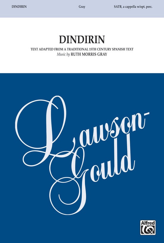 Dindirin – SATB a cappella Choral Octavo (Digital Download)