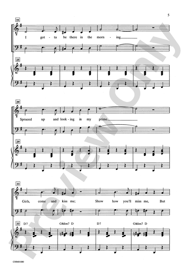 Get Me to the Church on Time – TBB Choral Octavo (Digital Download)