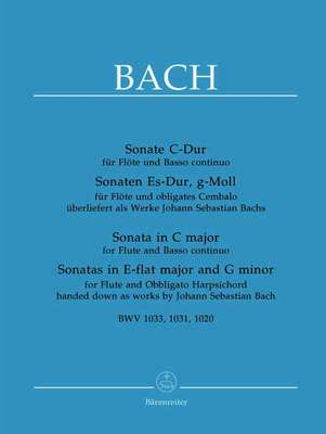 Flute Sonatas in C Bb and G Minor Flute/Piano