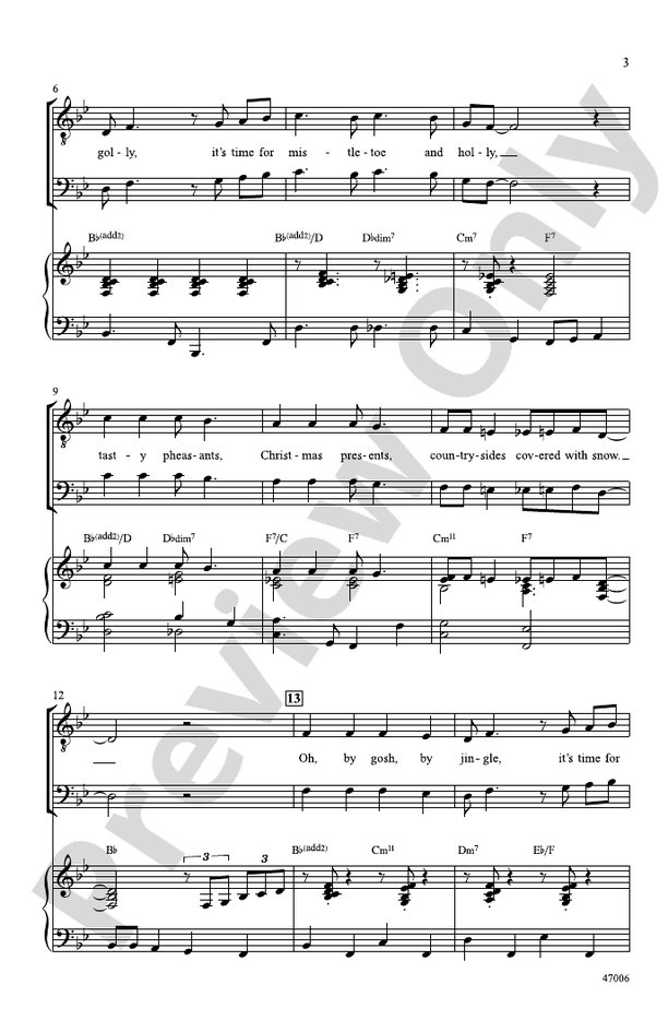Mistletoe and Holly – TTB Choral Octavo (Digital Download)