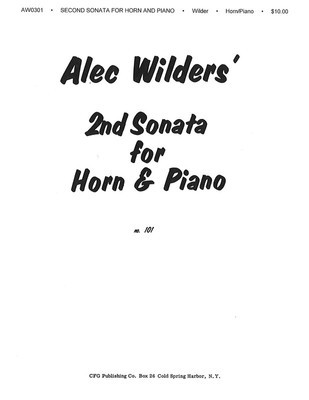Sonata No. 2 for Horn and Piano - Alec Wilder - French Horn Margun Music
