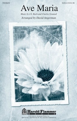 Ave Maria - Charles Gounod|Johann Sebastian Bach - SA/SSA David Angerman Traditional Latin Shawnee Press Choral Score Octavo