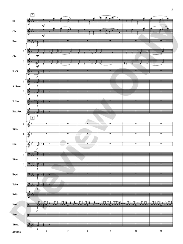 Sails - Concert Band Conductor Score & Parts (Digital Download)