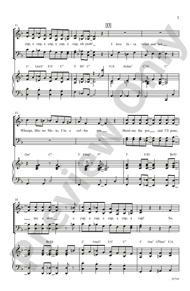 Java Jive – SATB Choral Octavo (Digital Download)