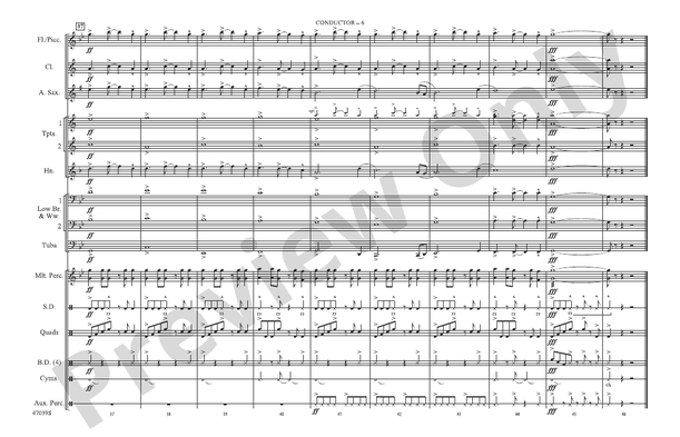 Shape of You – Marching Band Conductor Score & Parts (Digital Download)