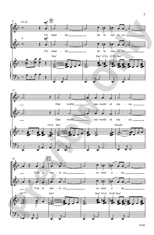 Con la Música – SSA Choral Octavo (Digital Download)