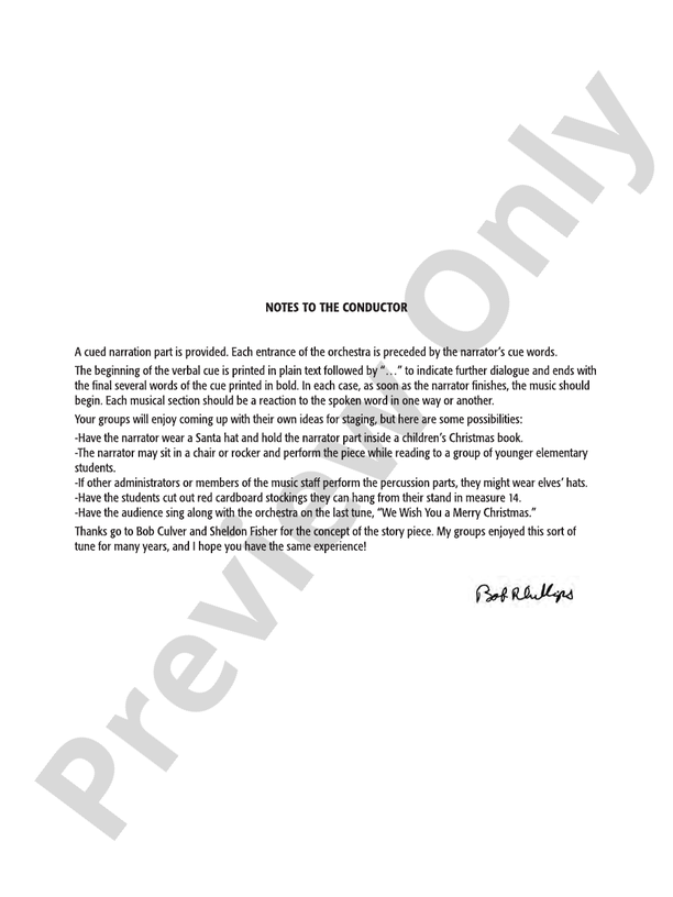 Twas the Night Before Christmas – String Orchestra Conductor Score & Parts (Digital Download)