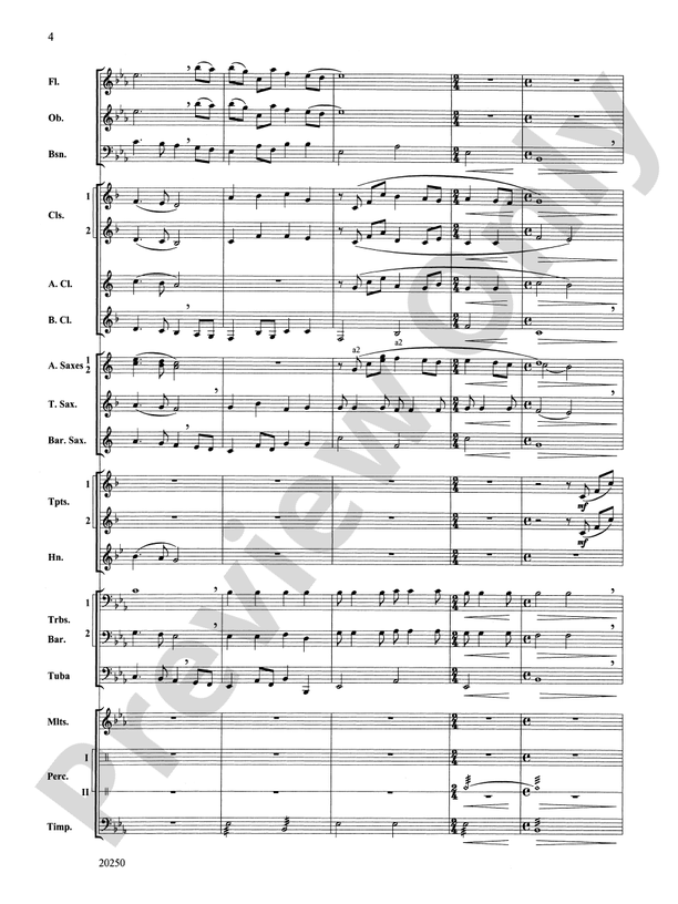 Dolce and Dance - Concert Band Conductor Score & Parts (Digital Download)